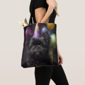 Tote Bag Affenpinscher Chien Ballons d'anniversaire (De près)