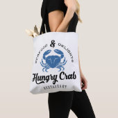 Tote Bag Affiche affamée de restaurant de crabe (De près)