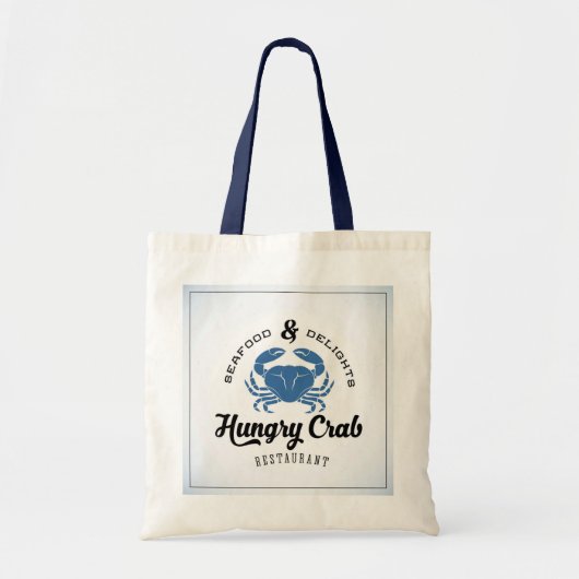 Tote Bag Affiche affamée de restaurant de crabe (Devant)