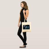 Tote Bag Affiche d'art mural floral Iris Bleu (Devant (modèle))