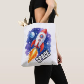 Tote Bag Affiche d'aventure spatiale | L'aventure vous atte (De près)