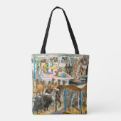 Tote Bag Affiche De Cirque Des Personnes De Différentes Nat (Dos)