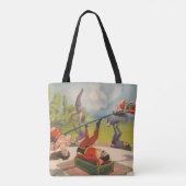 Tote Bag Affiche de cirque montrant des actes acrobatiques, (Dos)