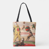 Tote Bag Affiche De Cirque Montrant Des Clowns Avec Des Chi (Dos)