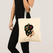 Tote Bag Affiche de disque vinyle rétro stylisée (Devant (produit))