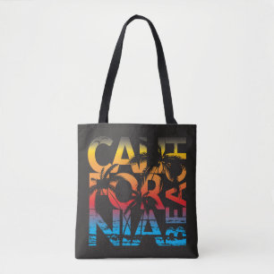 Tote Bag Affiche de plage de la Californie