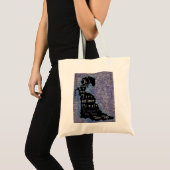 Tote Bag Affiche de silhouette de citation d'Oscar Wilde (Devant (produit))