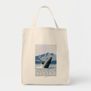 Tote Bag Affiche de Vintage voyage de baleine