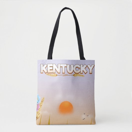 Tote Bag Affiche de voyage de la ferme Kentucky Cute (Devant)