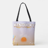 Tote Bag Affiche de voyage de la ferme Kentucky Cute (Dos)