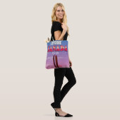 Tote Bag Affiche de voyage de ski à Fernie Canada. (Sur le modèle)