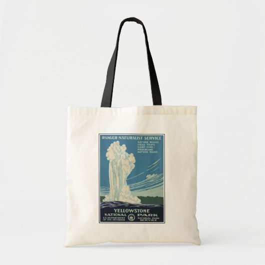Tote Bag Affiche De Voyage Pour Le Parc National De Yellows (Devant)