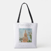 Tote Bag Affiche de voyage pour Marrakech Maroc (Dos)