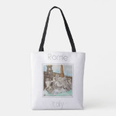 Tote Bag Affiche de voyage pour Rome Italie (Dos)