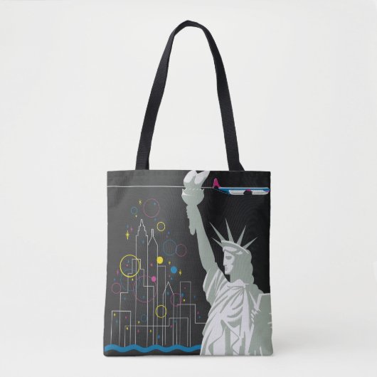 Tote Bag Affiche De Voyage Pour Vol Northwest Airlines (Devant)