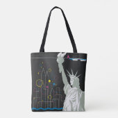Tote Bag Affiche De Voyage Pour Vol Northwest Airlines (Dos)