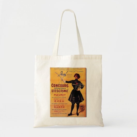 Tote Bag Affiche française vintage de concurrence de (Devant)