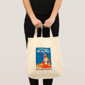 Tote Bag Affiche promotionnelle des plages de Californie (Devant (produit))