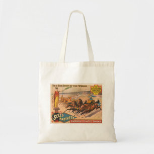 Tote Bag Affiche vintage De Cirque D'Une Course Chariot Rom
