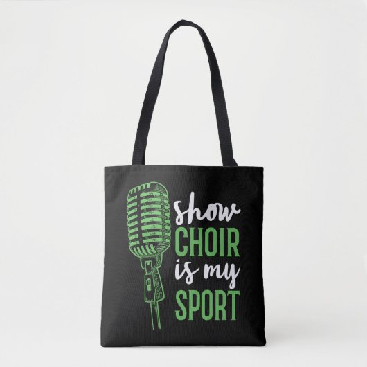 Tote Bag Afficher la chorale est mon sport (Devant)