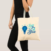 Tote Bag Afficher Le Support De L'Acceptation De L'Autisme  (Devant (produit))