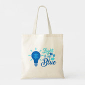 Tote Bag Afficher Le Support De L'Acceptation De L'Autisme  (Dos)