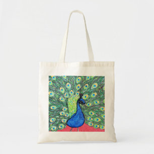 Tote Bag Afficher Peacock Peainting