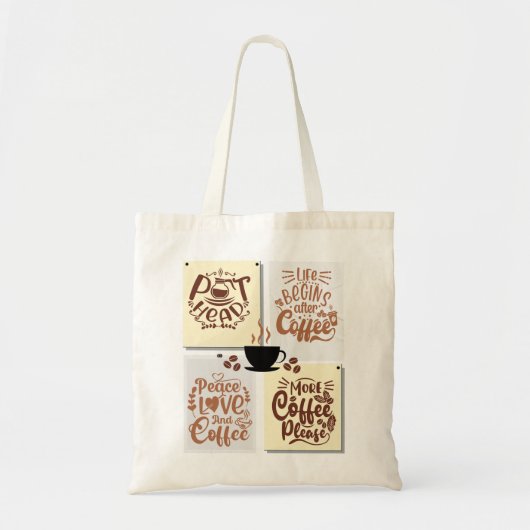 Tote Bag Affiches de café (Devant)