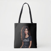 Tote Bag Affirmation de soi pour une fille moderne audacieu (Devant)