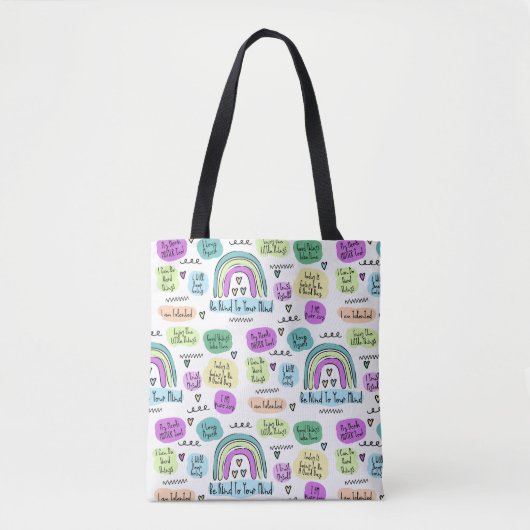 Tote Bag Affirmations positives (Devant)