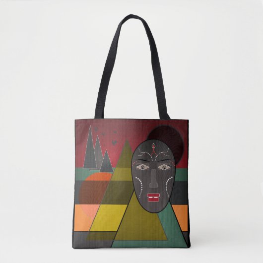 Tote Bag African mask (Devant)