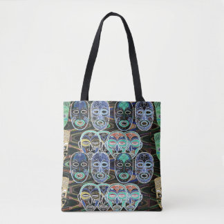 Tote Bag African Masks V1