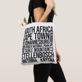 Tote Bag Afrique du Sud Villes Mot Art - Le Cap Voyage (De près)