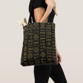 Tote Bag Afro-Luxe Gold Tribal (De près)