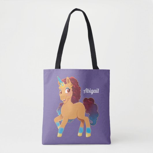 Tote Bag Afro Unicorn | La divine danse (Devant)
