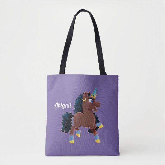Tote Bag Afro Unicorn | La magie (Devant)