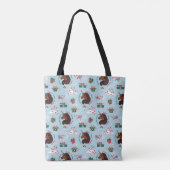 Tote Bag Afro Unicorn Motif de vacances (Dos)