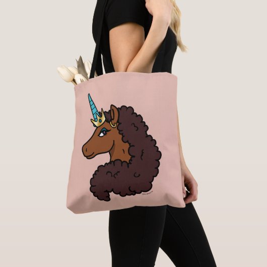 Tote Bag Afro Unicorn | Unique (De près)