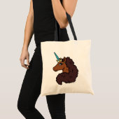 Tote Bag Afro Unicorn | Unique (Devant (produit))