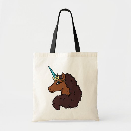 Tote Bag Afro Unicorn | Unique (Devant)