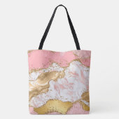 Tote Bag Agate des séquences or et rose (Dos)