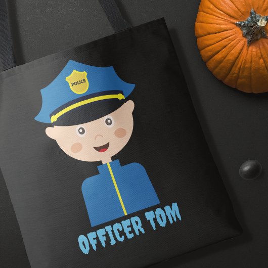 Tote Bag Agent de police Halloween Trick Treat