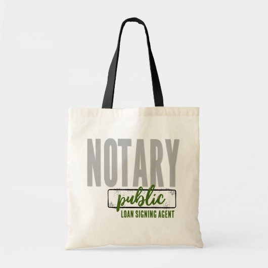 Tote Bag Agent de signature de prêt public notaire Customis (Devant)
