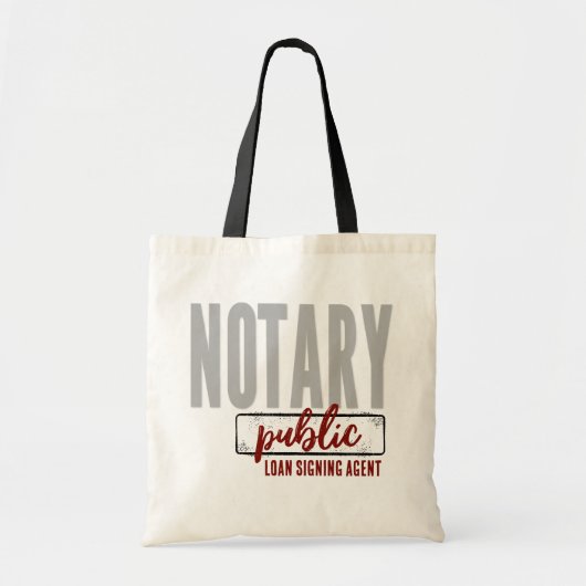 Tote Bag Agent de signature de prêt public notaire Customis (Devant)