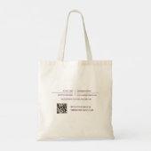 Tote Bag Agent immobilier Lignes fines Rose (Dos)