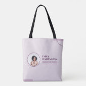 Tote Bag Agent immobilier Lignes fines Rose (Dos)