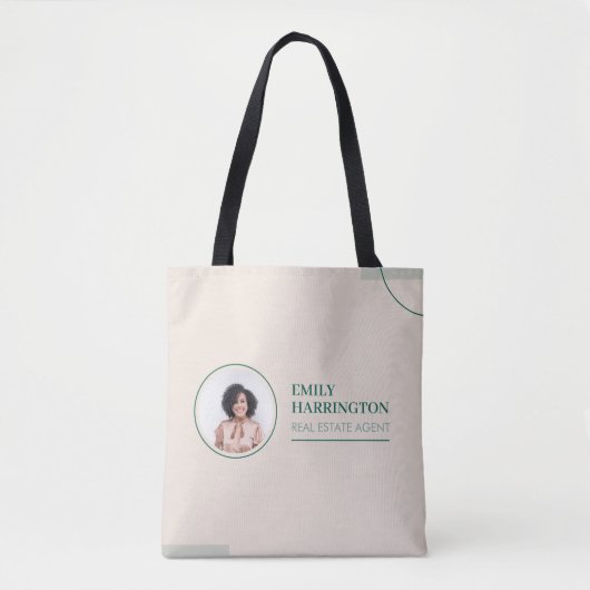 Tote Bag Agent immobilier Lignes fines Sable (Devant)