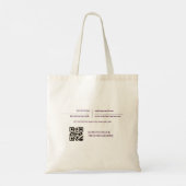 Tote Bag Agent immobilier Modern Plum (Dos)