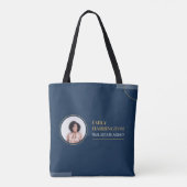 Tote Bag Agent immobilier Navy lignes fines (Dos)