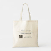 Tote Bag Agent immobilier Navy lignes fines (Dos)
